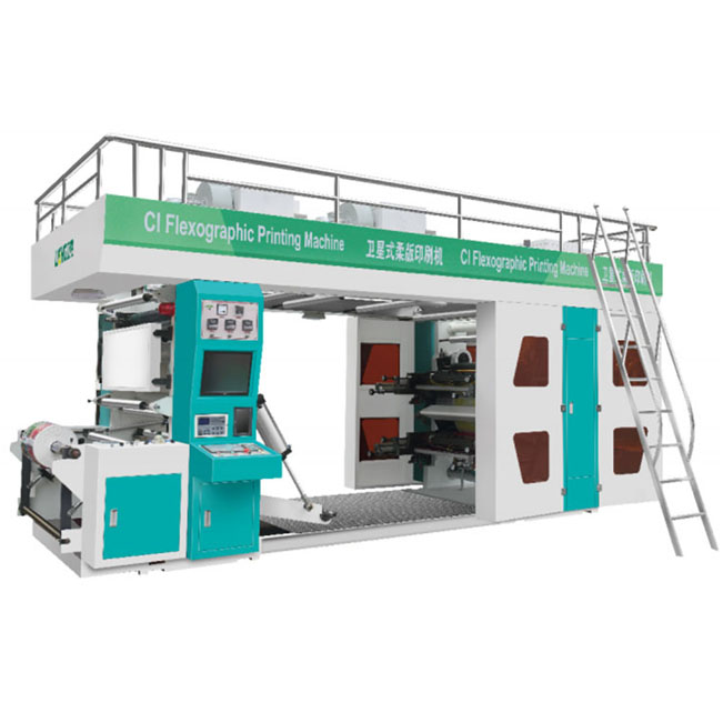 4 Color Central Impression Flexographic Printing Machine