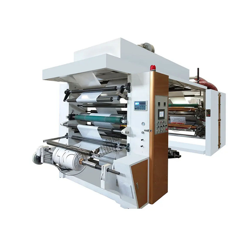 4 colour CI flexo printing machine for paper and plastic