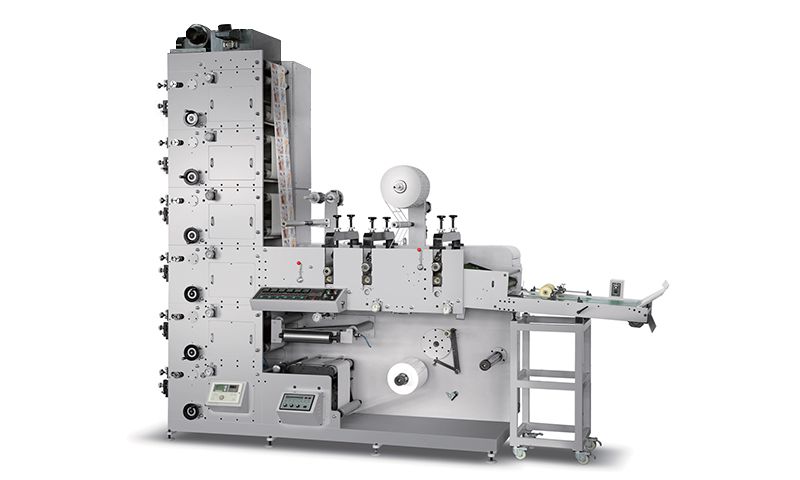 Flexo Printing Machine with Tripe Rotary Die Cutting Stations