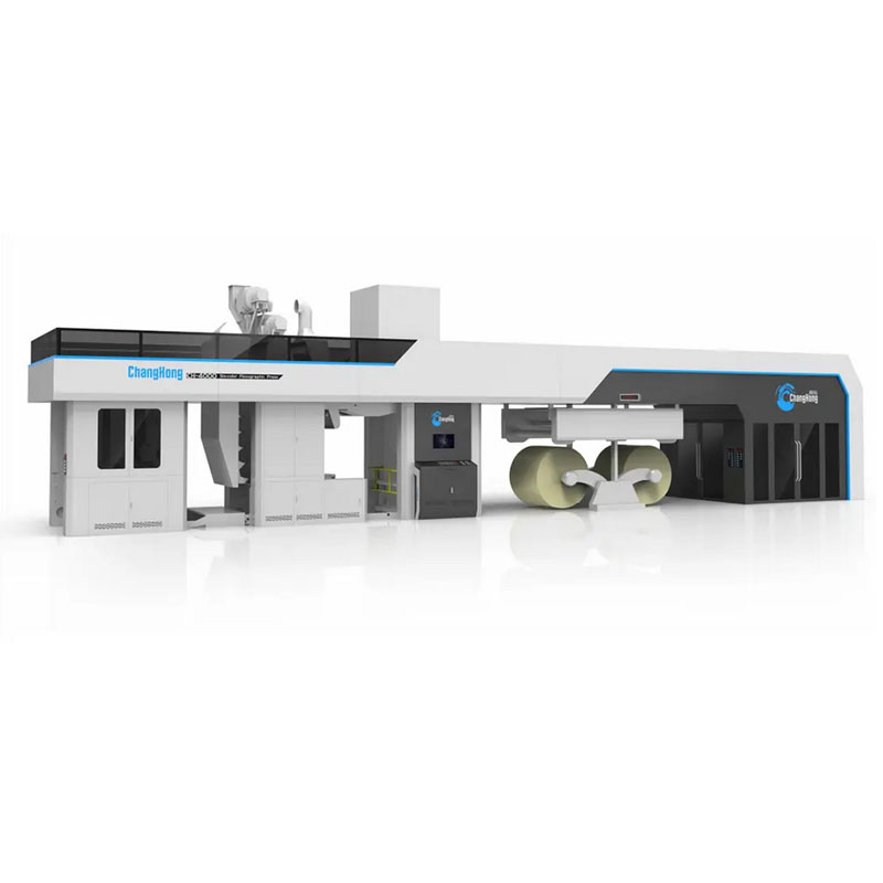 High speed 4 colour gearless CI flexo printing machine with servo moto