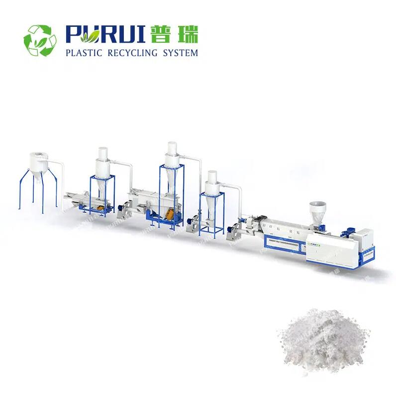 Powder Compounding Conical Twin Screw Extruder Granulator